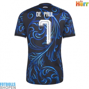 Billiga Argentina Rodrigo De Paul #7 Bortatröja VM 2026 Kortärmad